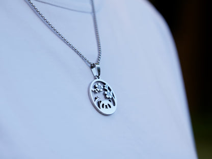 Cherry Blossom Panda Necklace - Panda Design