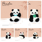 Embroidered Pins of Cute Panda ④ - Panda Design