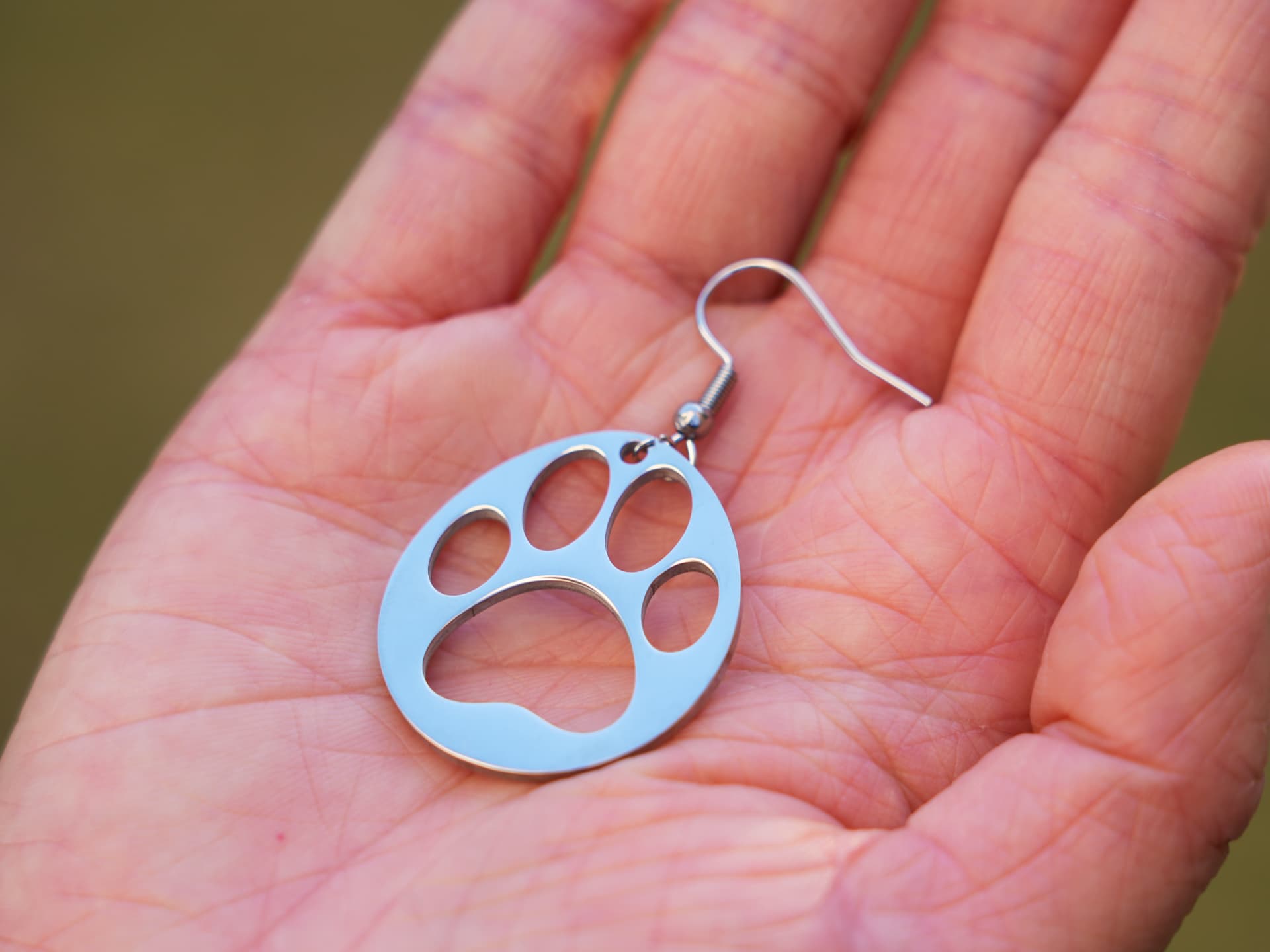 Panda Heartfelt Paw Earrings - Panda Design