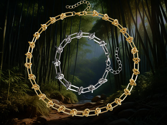 Knotted Necklace & Bracelet