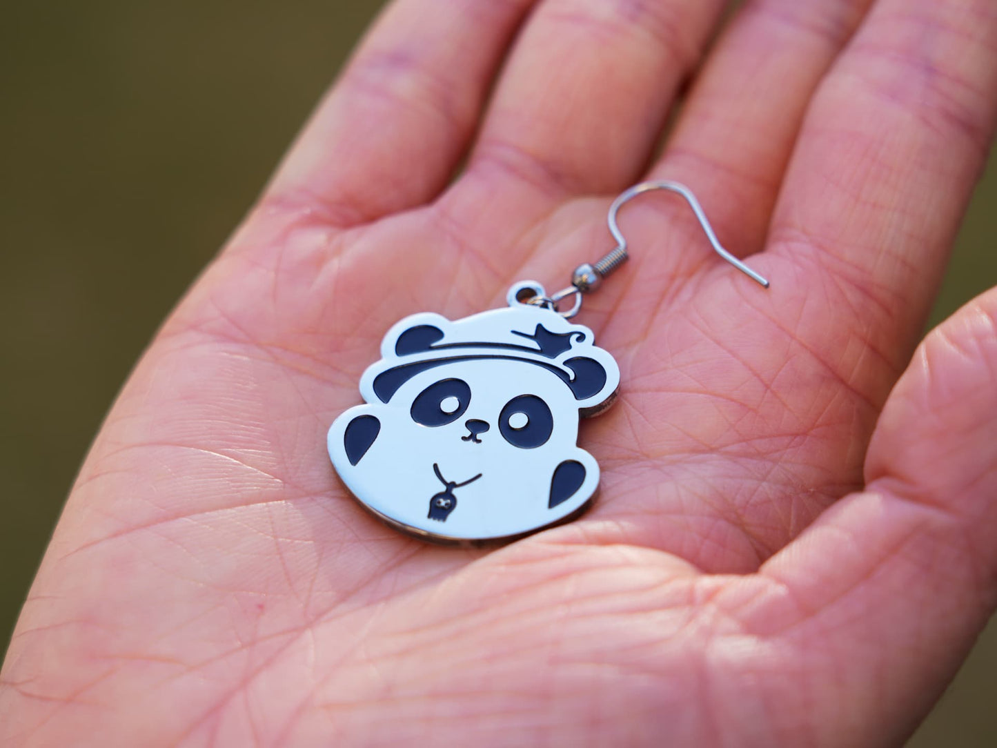 Little Devil Panda Earrings