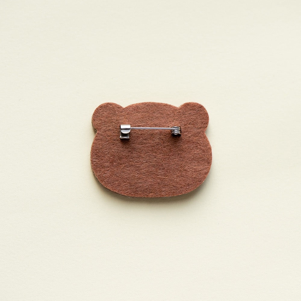 Embroidered Pins of a Cute Red Panda in a Hat - Panda Design