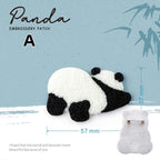 Embroidered Pins of Cute Panda ① - Panda Design