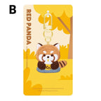 Adorable Double-Sided Embroidered Red Panda Keychain - Panda Design