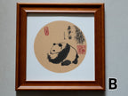 Zen Panda & Bamboo Ink Art Print - Panda Design