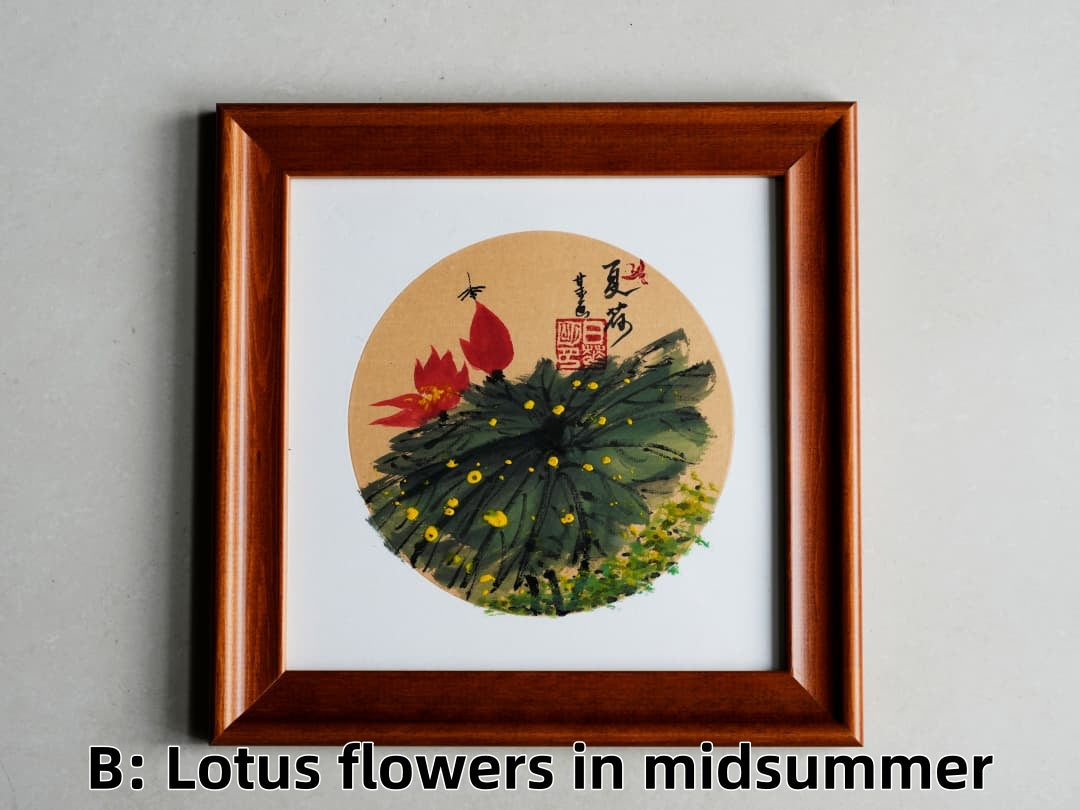 Panda & Blossom Zen Ink Art Print - Panda Design