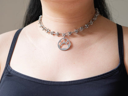 Panda Heartfelt Paw Necklace - Panda Design