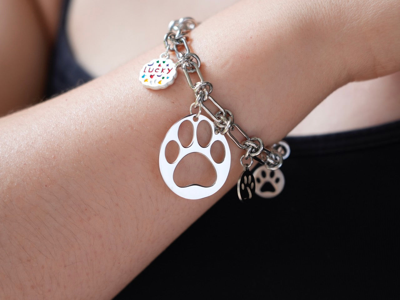 Lucky Panda Heartfelt Paw Bracelet - Panda Design