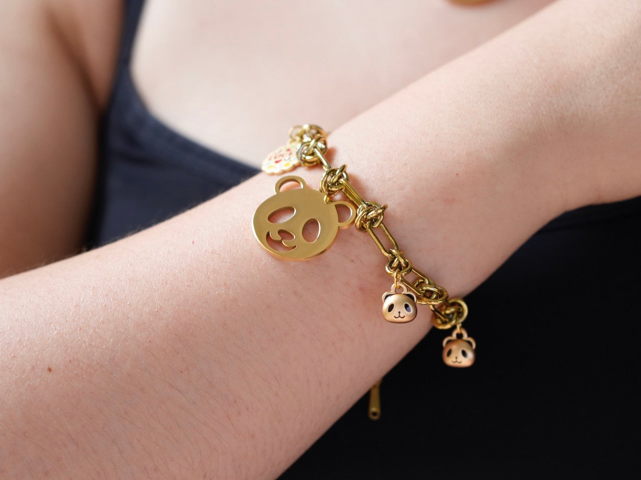 Lucky Smiling Panda Bracelet - Panda Design