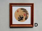 Zen Panda & Bamboo Ink Art Print - Panda Design