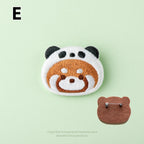Embroidered Pins of a Cute Red Panda in a Hat - Panda Design