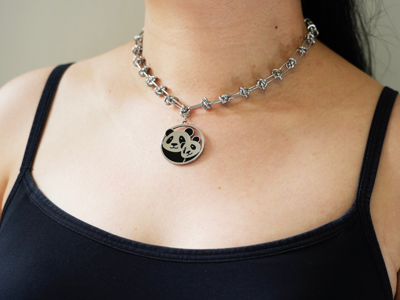 Soul Panda Sisters Necklace - Panda Design