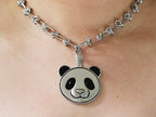 Embossed Panda Queen Necklace - Panda Design
