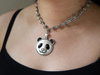 Embossed Panda Queen Necklace - Panda Design