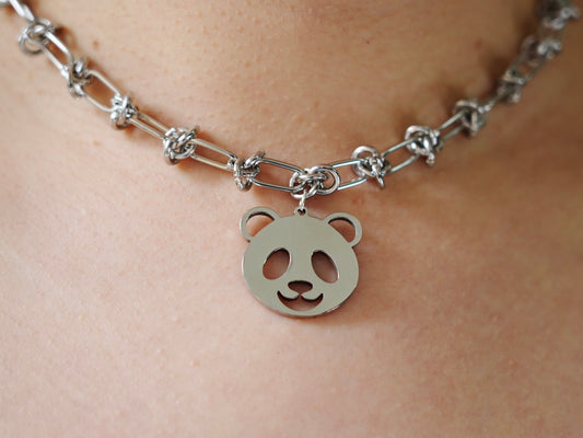 Smiling Panda Necklace - Panda Design