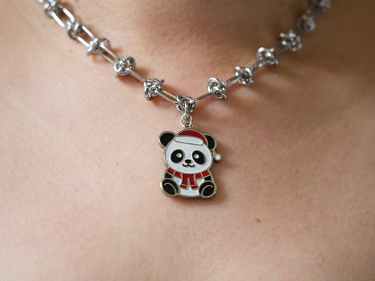 Christmas Panda Necklace - Panda Design