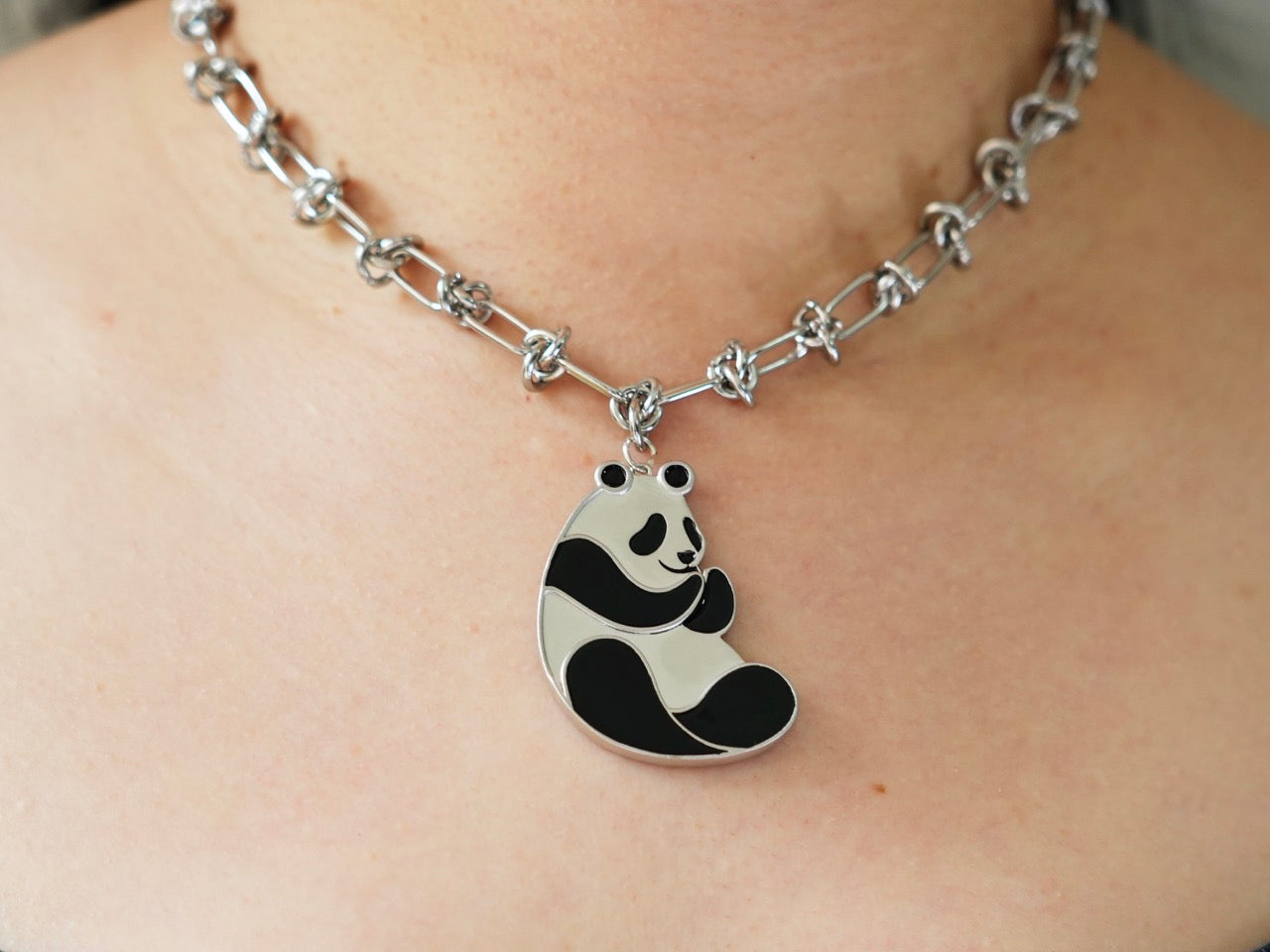 Fighting Panda Necklace - Panda Design