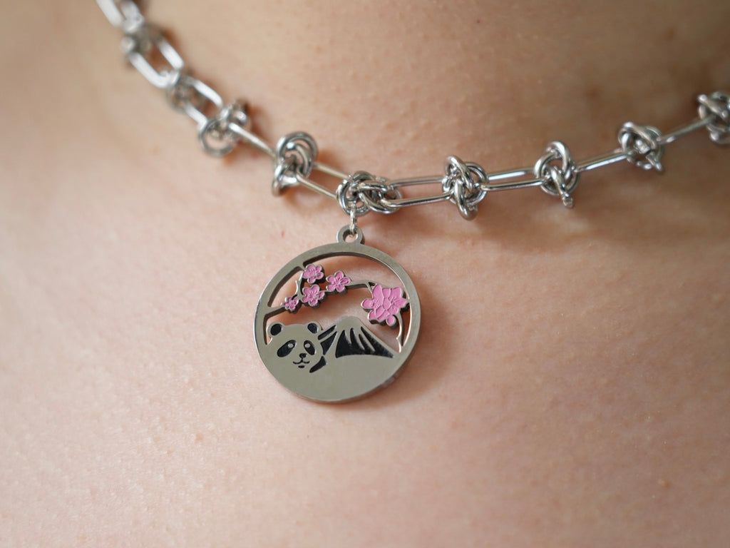 Mount Fuji Panda Necklace - Panda Design