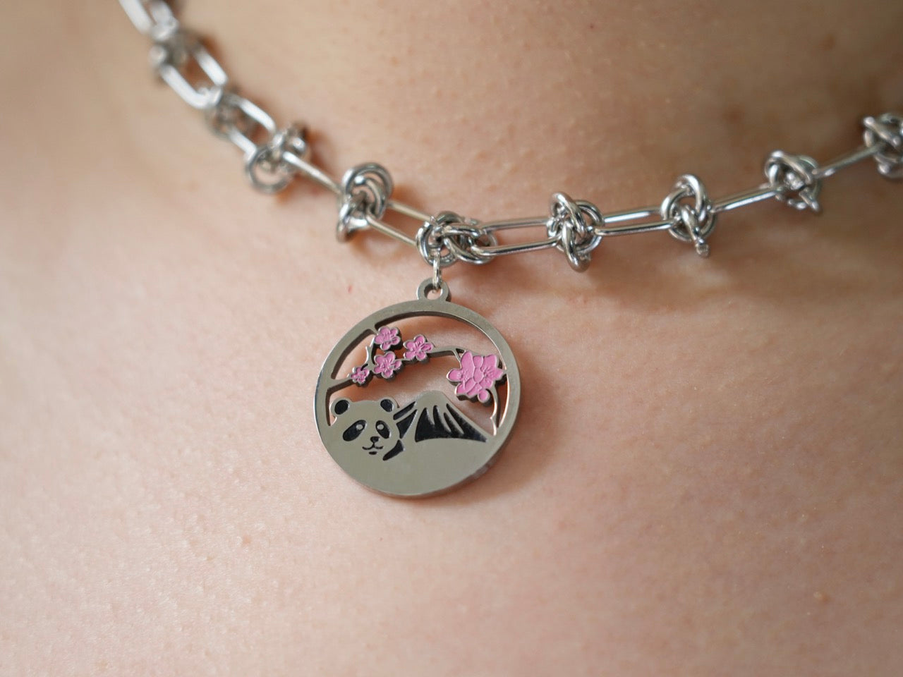 Mount Fuji Panda Necklace - Panda Design