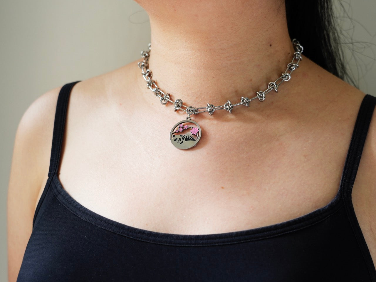 Mount Fuji Panda Necklace - Panda Design