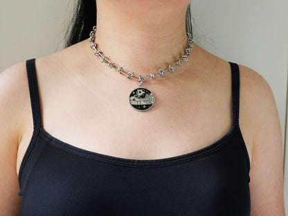 Spaceship-Driving Panda Necklace - Panda Design
