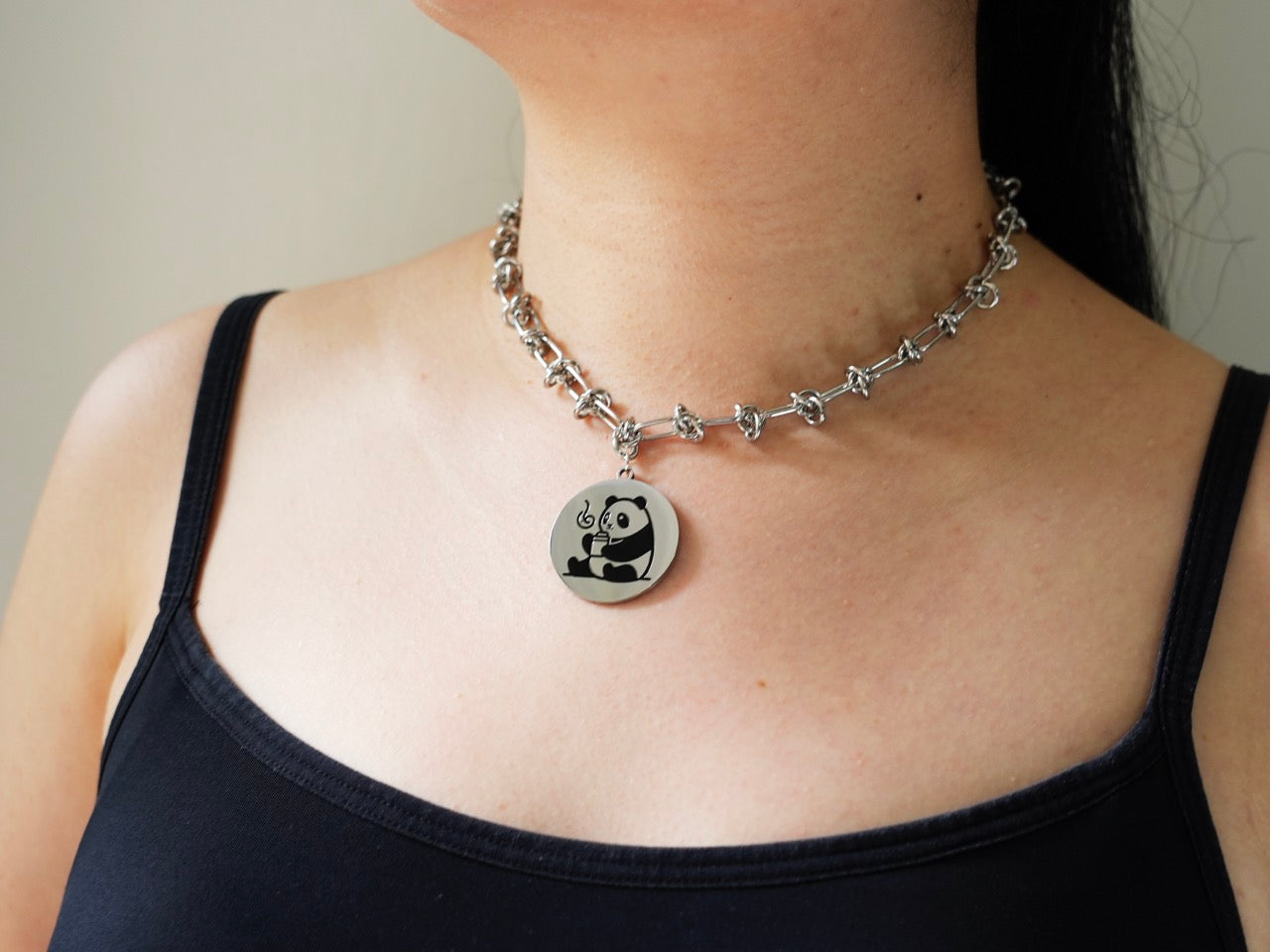 Panda's Coffee Moment necklace - Panda Design