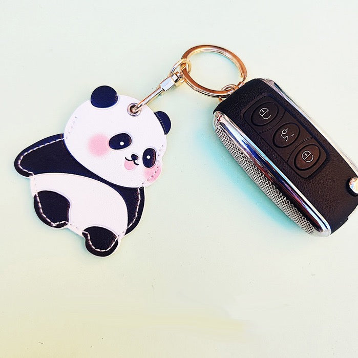 Cute Giant Panda PU Leather Charm - Panda Design