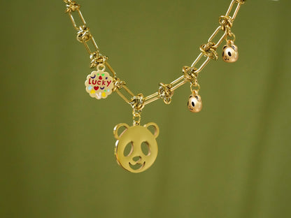 Lucky Smiling Panda Bracelet - Panda Design