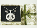 Panda Mother & Baby Necklace and Earring Gift Set - Panda Design