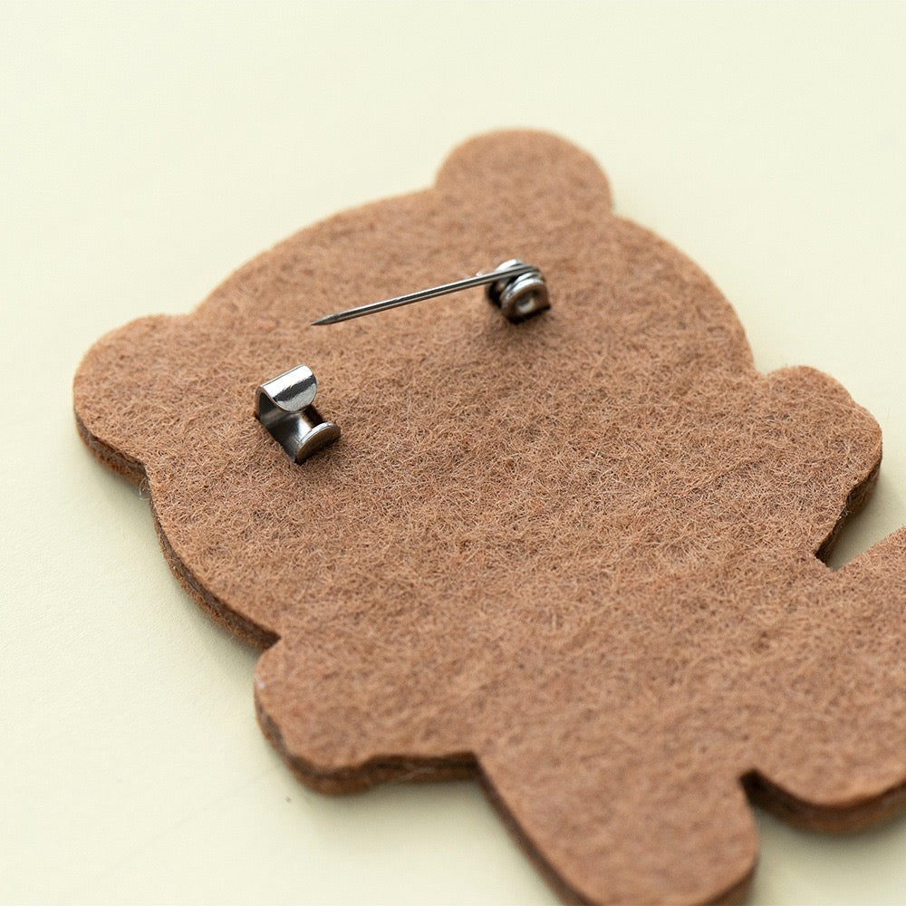 Embroidered Pins of a Full Body Cute Red Panda in a Hat - Panda Design